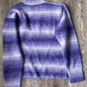 Acne Studios Ombré Mohair Purple Knit Sweater